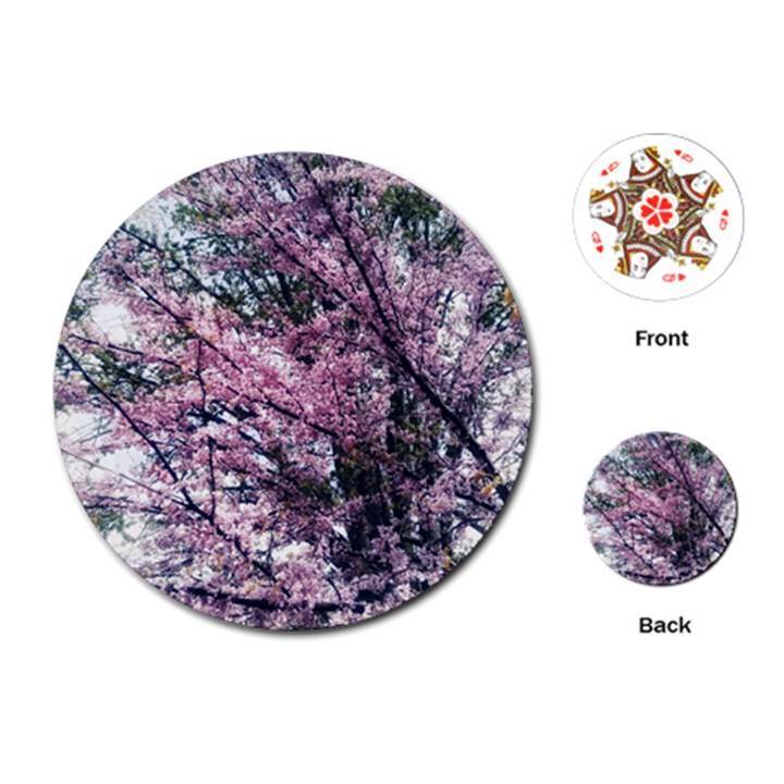 Ohio Redbud Playing Cards Single Design (Round)