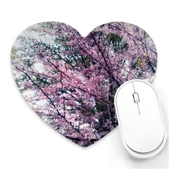 Ohio Redbud Heart Mousepads by Riverwoman