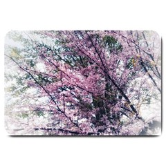 Ohio Redbud Large Doormat  by Riverwoman