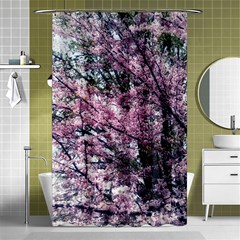 Ohio Redbud Shower Curtain 48  x 72  (Small) 