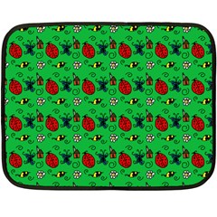 Bugs Pattern Double Sided Fleece Blanket (mini)  by snowwhitegirl