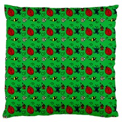 Bugs Pattern Standard Flano Cushion Case (two Sides) by snowwhitegirl