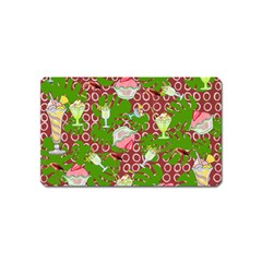 Ice Cream Tropical Pattern Magnet (name Card) by snowwhitegirl