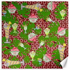 Ice Cream Tropical Pattern Canvas 20  X 20  by snowwhitegirl