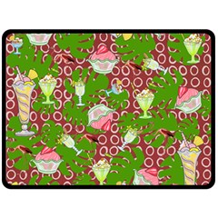 Ice Cream Tropical Pattern Fleece Blanket (large)  by snowwhitegirl