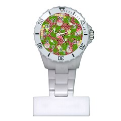 Ice Cream Tropical Pattern Plastic Nurses Watch