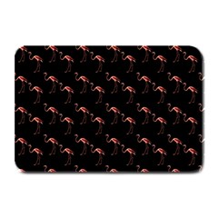 Flamingo Pattern Black Plate Mats by snowwhitegirl