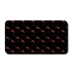 Flamingo Pattern Black Medium Bar Mats by snowwhitegirl