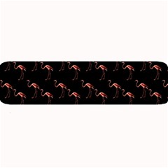 Flamingo Pattern Black Large Bar Mats by snowwhitegirl