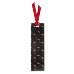 Flamingo Pattern Black Small Book Marks by snowwhitegirl