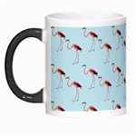 Flamingo Pattern Blue Morph Mugs Left