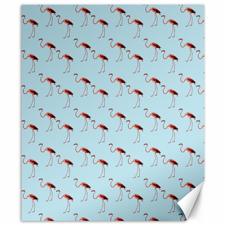 Flamingo Pattern Blue Canvas 20  x 24 