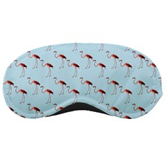 Flamingo Pattern Blue Sleeping Mask by snowwhitegirl