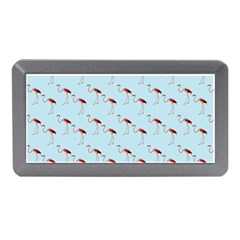 Flamingo Pattern Blue Memory Card Reader (mini) by snowwhitegirl