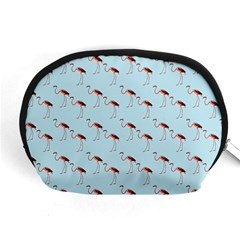 Flamingo Pattern Blue Accessory Pouch (medium)