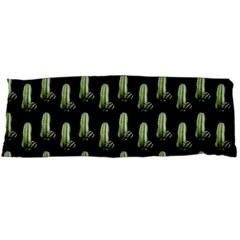 Cactus Black Pattern Body Pillow Case (dakimakura) by snowwhitegirl