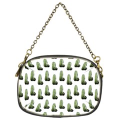 Cactus White Pattern Chain Purse (one Side) by snowwhitegirl