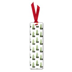 Cactus White Pattern Small Book Marks by snowwhitegirl