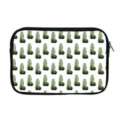 Cactus White Pattern Apple Macbook Pro 17  Zipper Case by snowwhitegirl