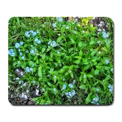 Forget Me Not Large Mousepads by Riverwoman