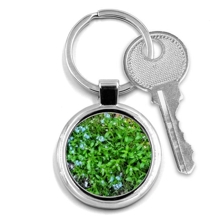 Forget Me Not Key Chain (Round)