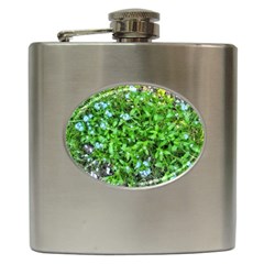 Forget Me Not Hip Flask (6 Oz) by Riverwoman