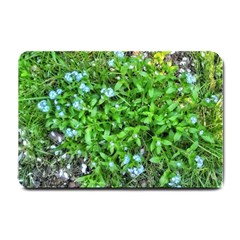 Forget Me Not Small Doormat  by Riverwoman