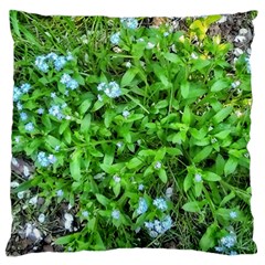 Forget Me Not Standard Flano Cushion Case (one Side) by Riverwoman