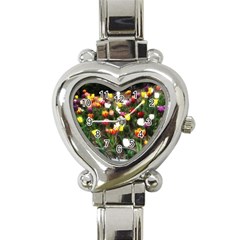 Tulips  Heart Italian Charm Watch by Riverwoman