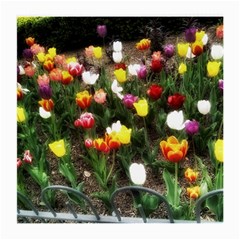 Tulips  Medium Glasses Cloth (2 Sides) by Riverwoman