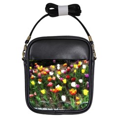 Tulips  Girls Sling Bag by Riverwoman