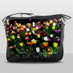 Tulips  Messenger Bag by Riverwoman