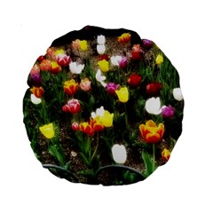 Tulips  Standard 15  Premium Round Cushions by Riverwoman