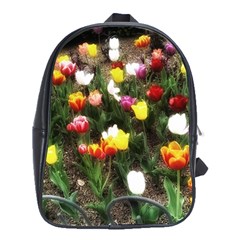 Tulips  School Bag (xl) by Riverwoman