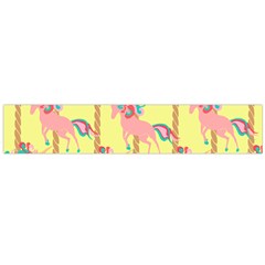 Unicorn Carousel Large Flano Scarf 