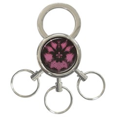 Glitch Art Grunge Distortion 3-ring Key Chain