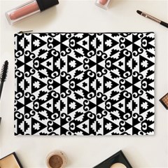 Geometric Tile Background Cosmetic Bag (xl) by Bajindul