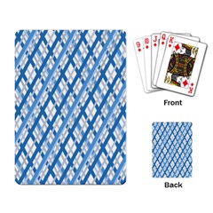 Geometric Overlay Blue Playing Cards Single Design (rectangle) by Bajindul