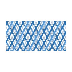 Geometric Overlay Blue Yoga Headband by Bajindul