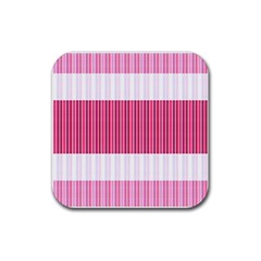 Fabric Geometric Texture Rubber Coaster (square)  by Bajindul