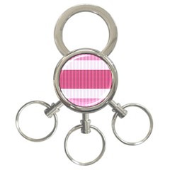 Fabric Geometric Texture 3-ring Key Chain by Bajindul