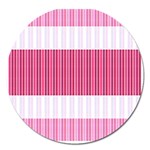 Fabric Geometric Texture Magnet 5  (Round) Front