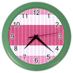 Fabric Geometric Texture Color Wall Clock by Bajindul