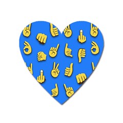 Emojis Hands Fingers Heart Magnet by Bajindul