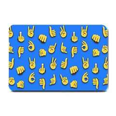 Emojis Hands Fingers Small Doormat  by Bajindul