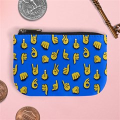 Emojis Hands Fingers Mini Coin Purse by Bajindul