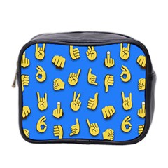 Emojis Hands Fingers Mini Toiletries Bag (two Sides) by Bajindul