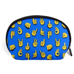 Emojis Hands Fingers Accessory Pouch (large) by Bajindul