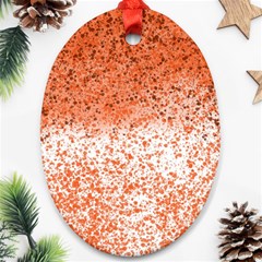 Scrapbook Orange Shades Ornament (oval) by HermanTelo