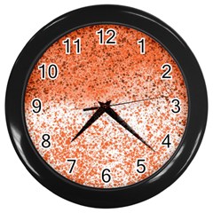 Scrapbook Orange Shades Wall Clock (black)